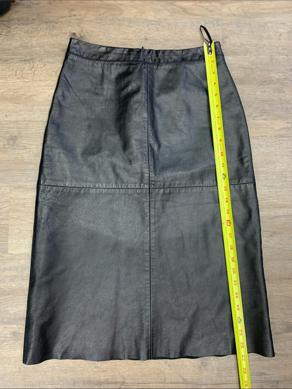 GAP Black Leather Pencil Skirt